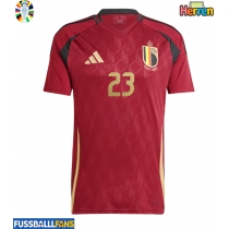 Belgien Arthur Vermeeren #23 Heimtrikot EM 2024 Kurzarm